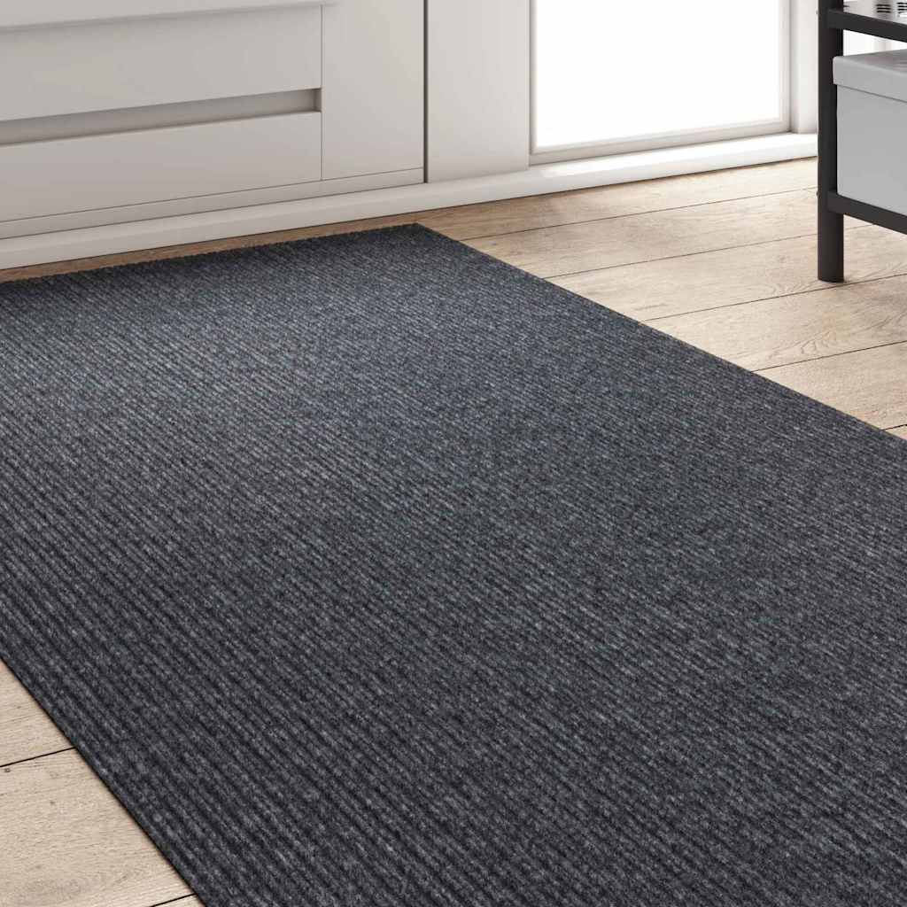 Vidaxl tapijt loper grijs 80 x 500 cm stof