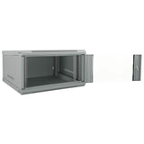 Vidaxl netwerk kabinet met opslag grijs 60 x 60 x 35 cm staal