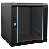 Vidaxl netwerk kabinet met opslag zwart 53 x 60 x 60 cm staal