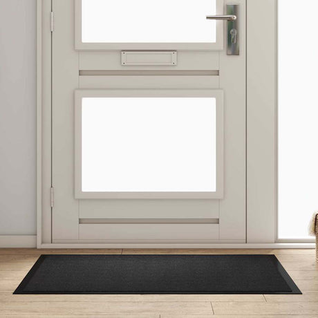 Vidaxl deurmat antraciet 60 x 40 x 1.2 cm teddy stof