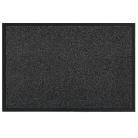 Vidaxl deurmat antraciet 60 x 40 x 1.2 cm teddy stof