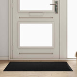 Vidaxl deurmat zwart 60 x 40 x 1.2 cm teddy stof