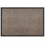 Vidaxl deurmat beige 60 x 40 x 1.2 cm teddy stof