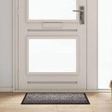 Vidaxl deurmat lichtgrijs 60 x 40 x 1.2 cm teddy stof