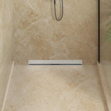 Vidaxl wandgemonteerde douche afvoer zilver 70 cm roestvrij staal 304