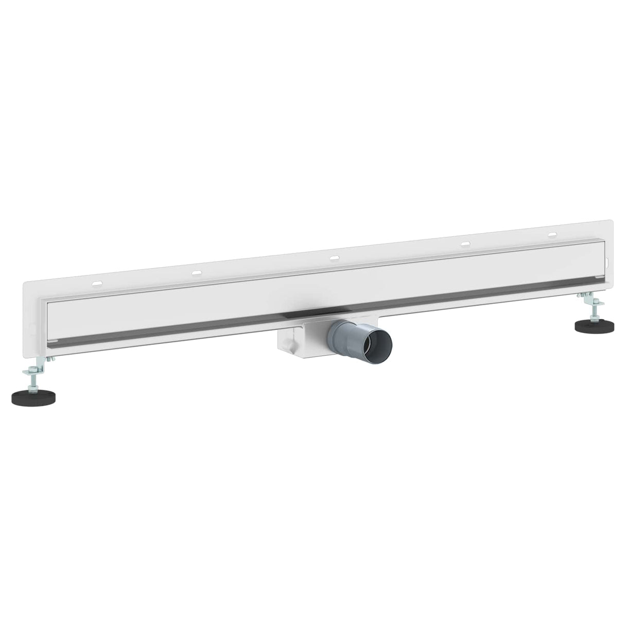 Vidaxl wandgemonteerde douche afvoer zilver 90 cm roestvrij staal 304