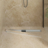 Vidaxl 2 in 1 doucheafvoer zilver 90 cm roestvrij staal 304
