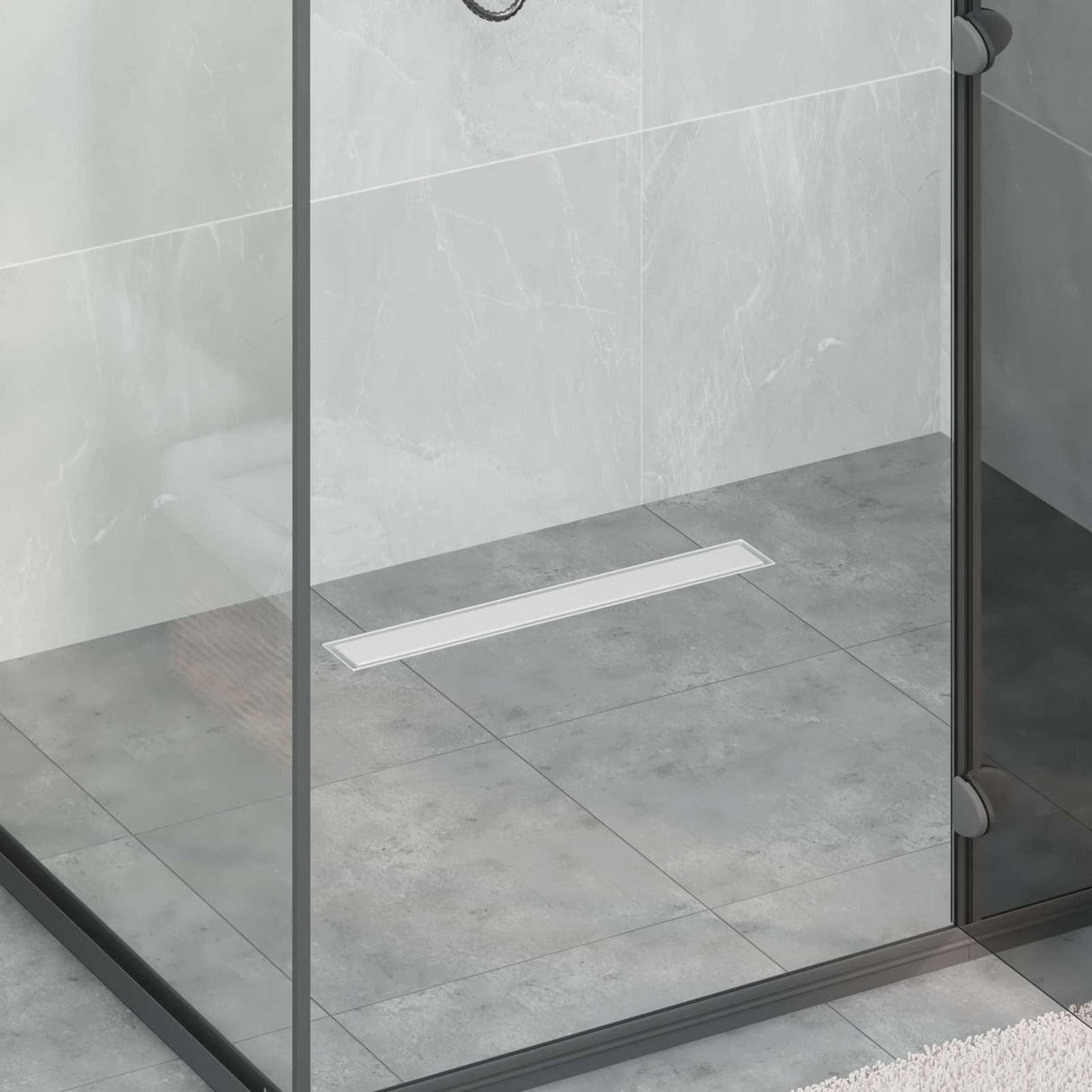 Vidaxl 2 in 1 doucheafvoer zilver 50 cm roestvrij staal 304