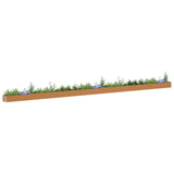 Vidaxl verhoogde plantenbak 1164 x 50 x 36 cm gegalvaniseerd staal