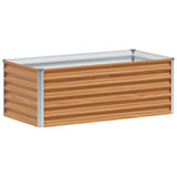 Vidaxl verhoogde plantenbak 98 x 50 x 36 cm gegalvaniseerd staal