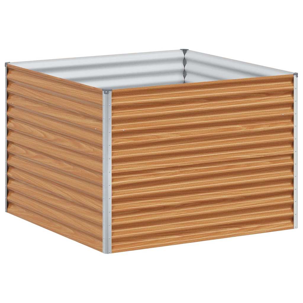 Vidaxl verhoogde plantenbak 98 x 100 x 68 cm gegalvaniseerd staal