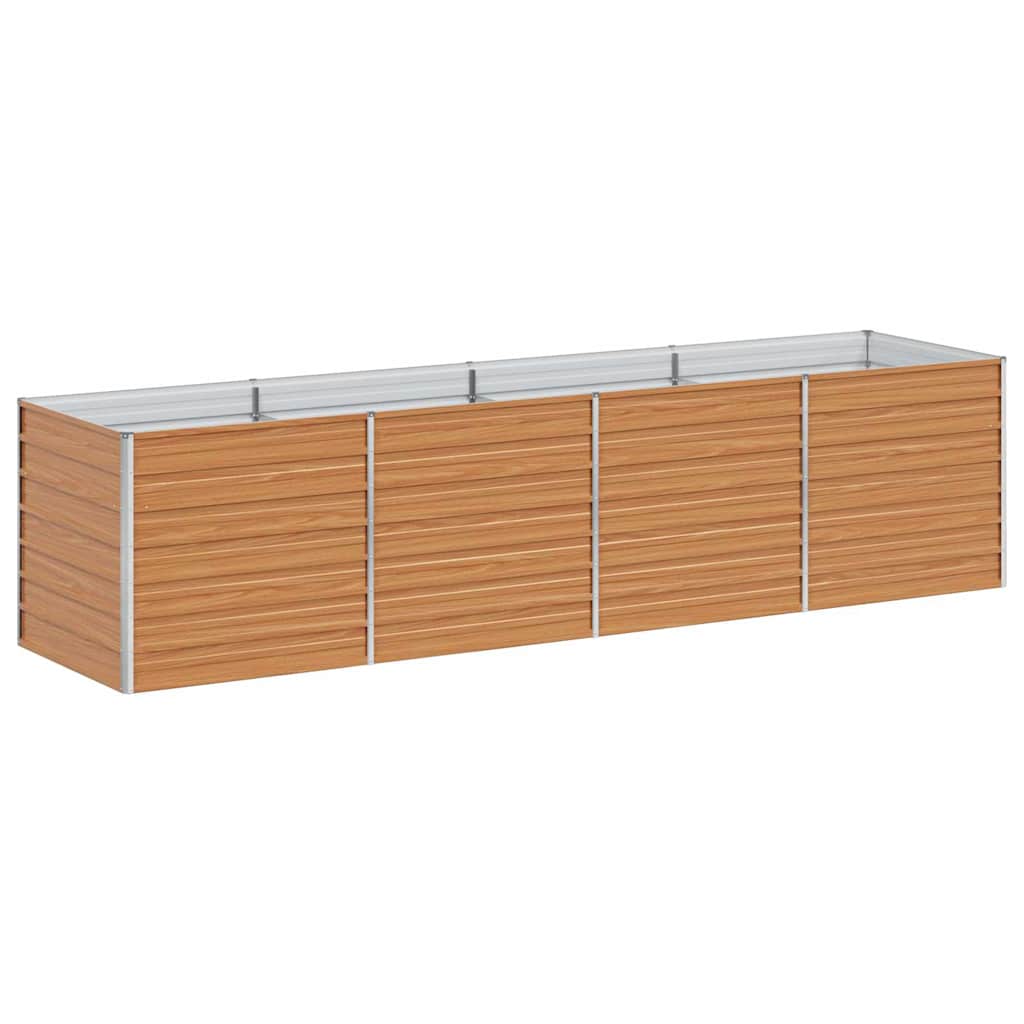 Vidaxl verhoogde plantenbak licht bruin 320 x 80 x 77 cm