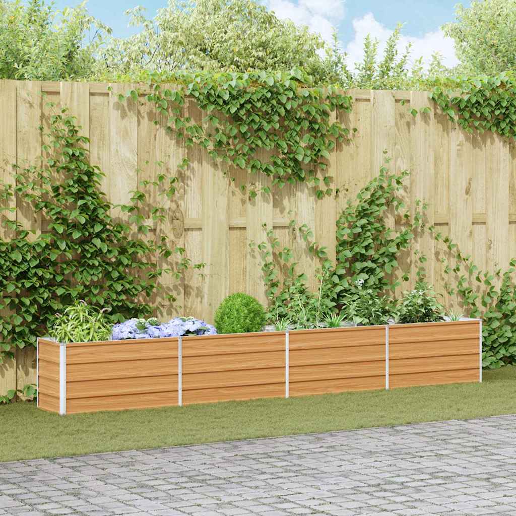 Vidaxl verhoogde plantenbak licht bruin 320 x 40 x 45 cm