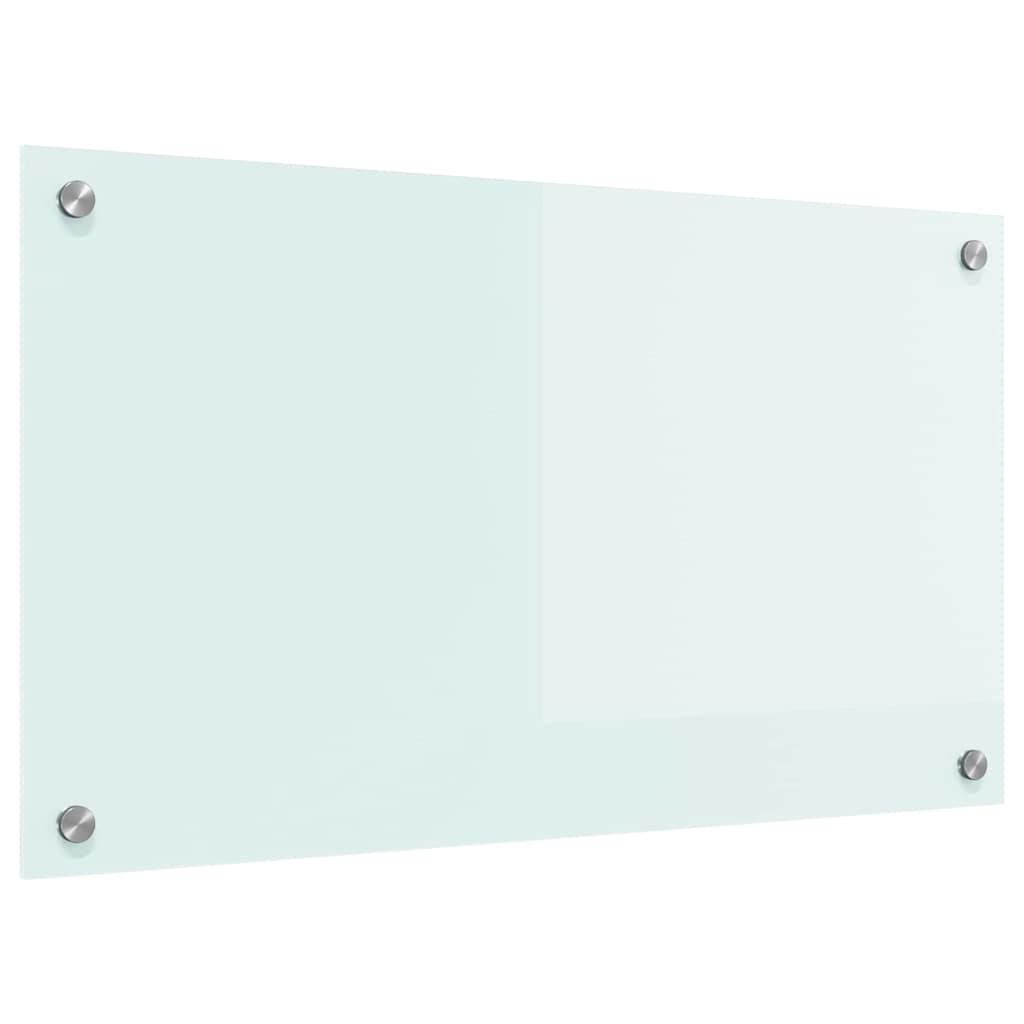 Vidaxl keuken achterwand wit 70 x 40 cm gehard glas
