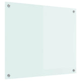 Vidaxl keuken achterwand wit 70 x 60 cm gehard glas
