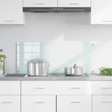 Vidaxl keuken achterwand wit 100 x 40 cm gehard glas