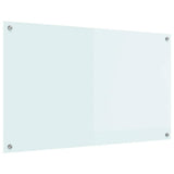 Vidaxl keuken achterwand wit 100 x 60 cm gehard glas