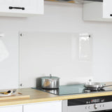 Vidaxl keuken achterwand doorzichtig 80 x 50 cm gehard glas