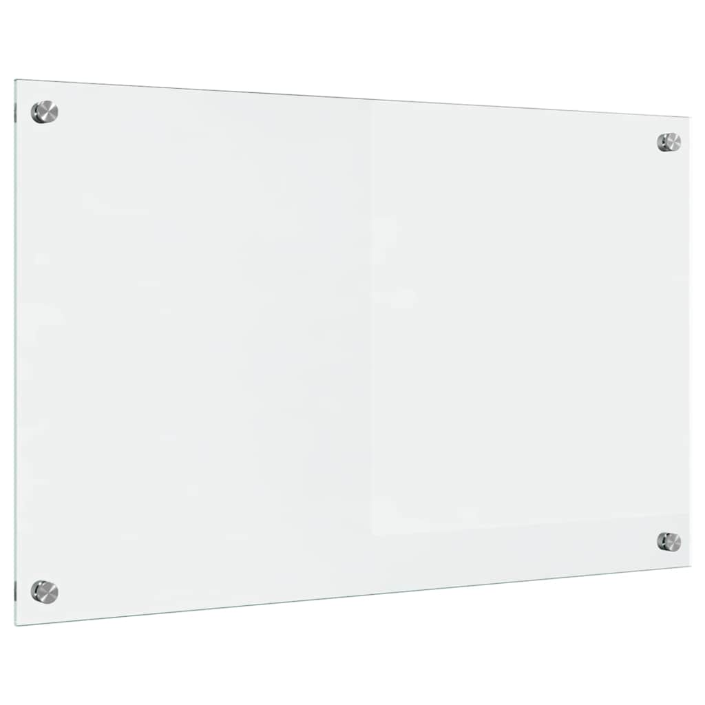 Vidaxl keuken achterwand doorzichtig 80 x 50 cm gehard glas