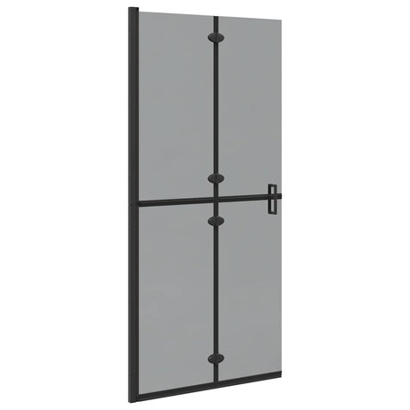 Vidaxl inloopdouchewand zwart 90 x 6.5 x 190 cm