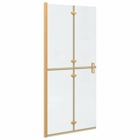 Vidaxl inloopdouchewand goud 90 x 6.5 x 190 cm