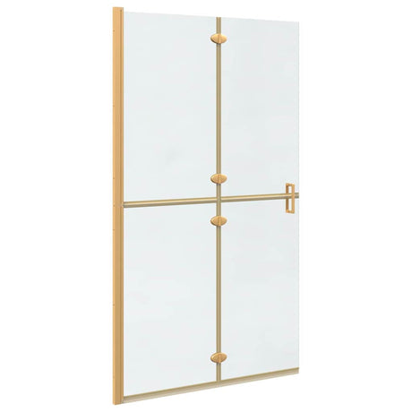 Vidaxl inloopdouchewand goud 90 x 6.5 x 190 cm