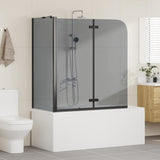 Vidaxl douche omhulsel zwart 120 x 68 x 130 cm esg-glas en aluminium
