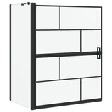 Vidaxl bad douchescreen zwart en transparant 116 x 68 x 128 cm