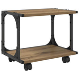 Vidaxl printerstand artisan eiken 41 x 28 x 33.5 cm bewerkt hout