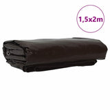 Vidaxl zeil 650g m² bruin 1,5 x 2 m canvas met pvc-coating