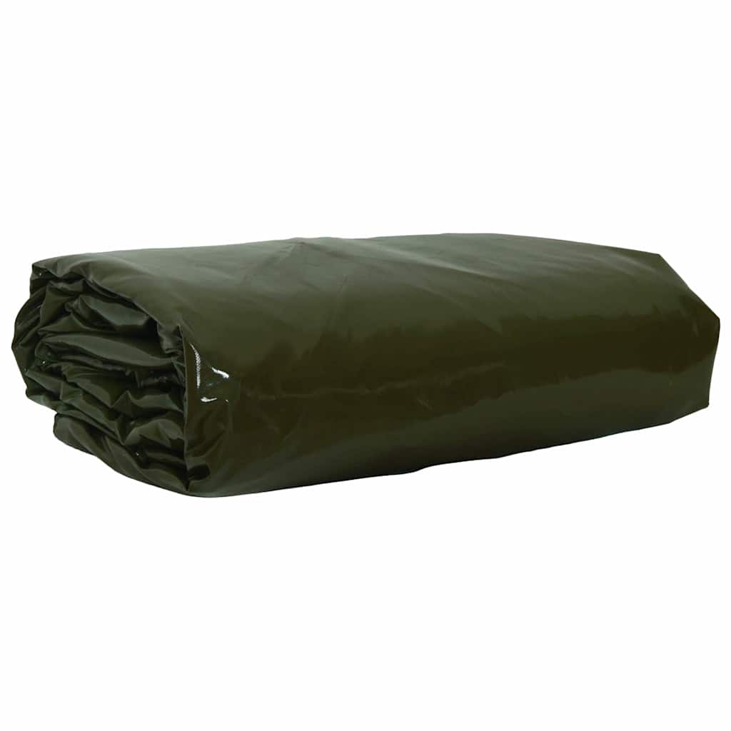 Vidaxl zeil 650g m² olijf groen 5 x 5 m canvas met pvc-coating