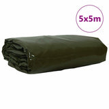 Vidaxl zeil 650g m² olijf groen 5 x 5 m canvas met pvc-coating