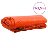Vidaxl zeil 650g m² oranje 1 x 2,5 m canvas met pvc-coating