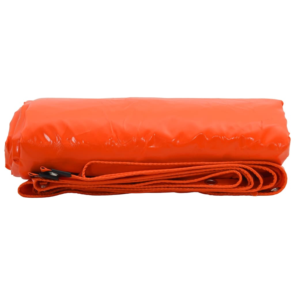 Vidaxl zeil 650g m² oranje 1,5 x 2,5 m canvas met pvc-coating