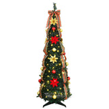 Vidaxl kunstkerstboom met 100 led met standaard groen 155 cm pvc