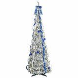 Vidaxl kunstkerstboom met 150 led met standaard wit 180 cm pvc