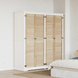 Vidaxl kastdeur 4 pcs naturel 170 x 2,1 x 39,5 cm massief grenenhout