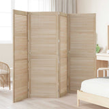 Vidaxl kastdeur 4 pcs naturel 170 x 2,1 x 59,5 cm massief grenenhout