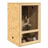 Vidaxl terrarium bruin 50 x 50 x 80 cm osb