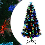 Vidaxl kunstkerstboom met 120 led met standaard groen 120 cm pvc