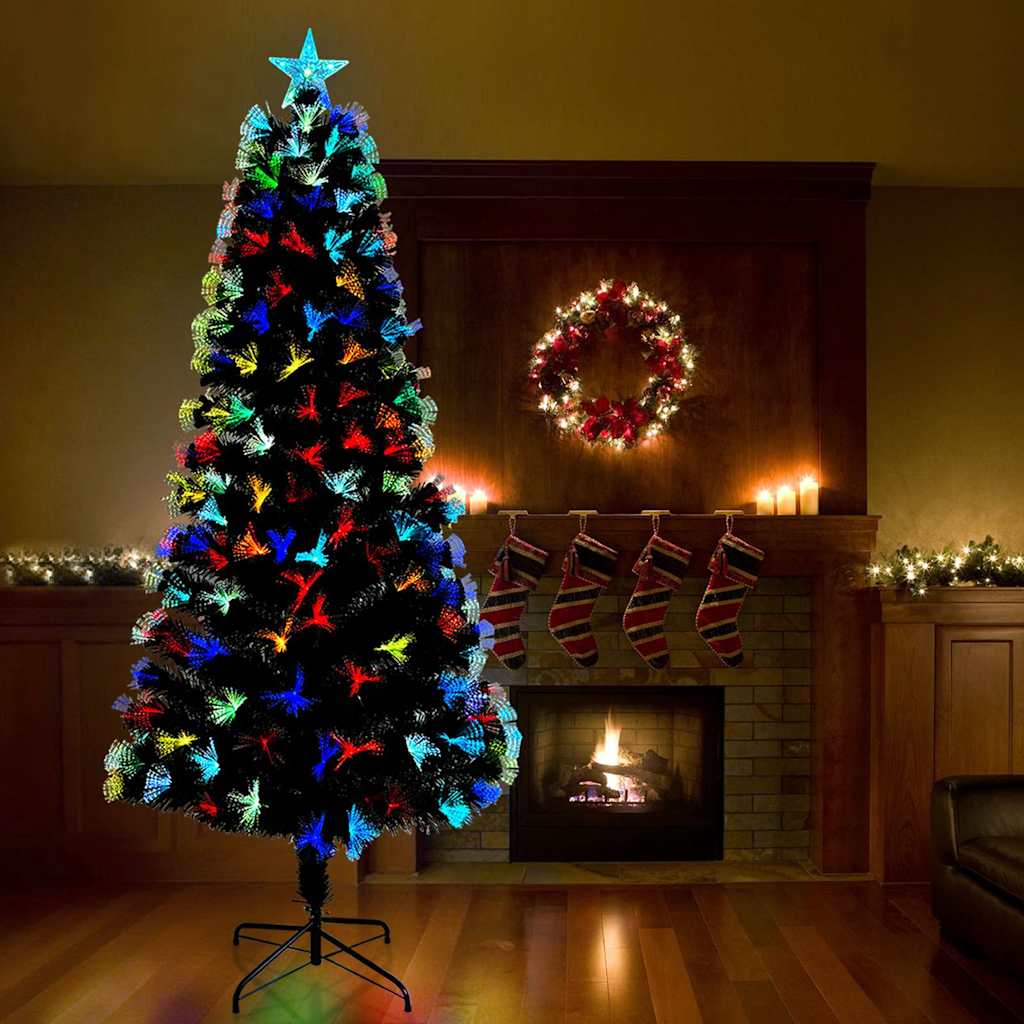 Vidaxl kunstkerstboom met 300 led met standaard groen 240 cm pvc