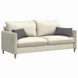 Vidaxl sofa kussens 2 pcs donkergrijs 50 x 30 cm stof