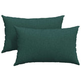 Vidaxl sofa kussens 2 pcs donkergroen 50 x 30 cm stof