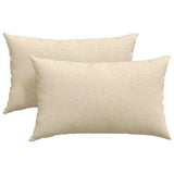 Vidaxl sofa kussens 2 pcs crème 50 x 30 cm stof