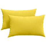 Vidaxl sofa kussens 2 pcs lichtgeel 50 x 30 cm stof