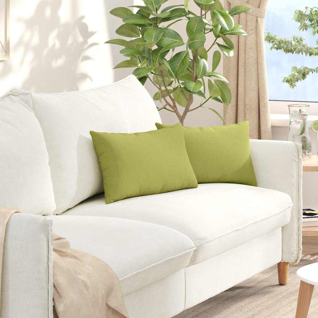 Vidaxl sofa kussens 2 pcs lichtgroen 50 x 30 cm stof