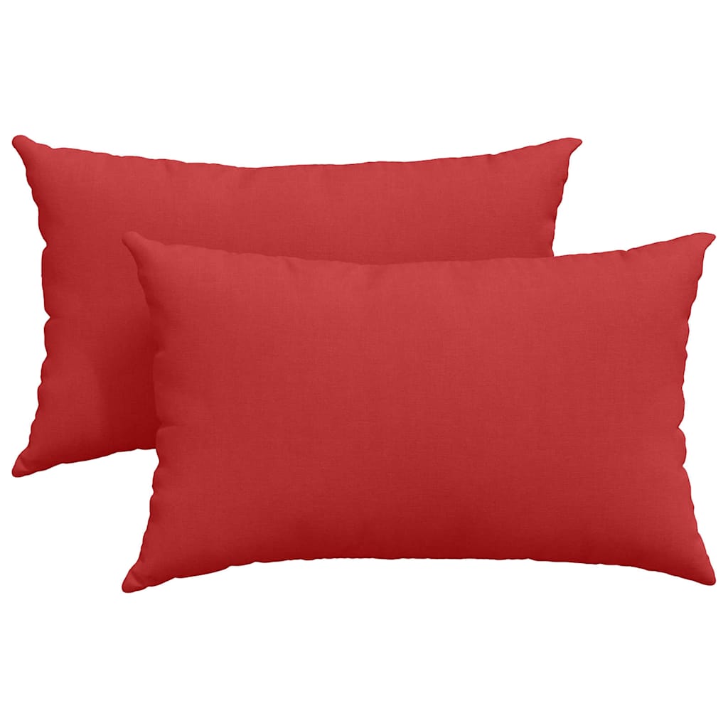 Vidaxl sofa kussens 2 pcs rood 50 x 30 cm stof