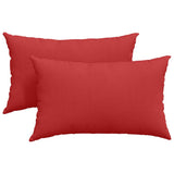 Vidaxl sofa kussens 2 pcs rood 50 x 30 cm stof