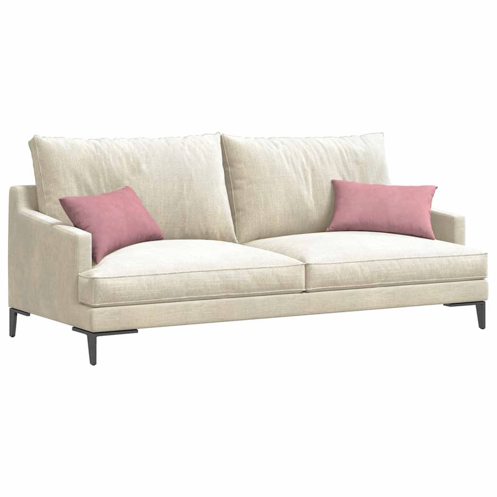 Vidaxl sofa kussens 2 stuks roze 50 x 30 cm cordstof