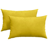 Vidaxl sofa kussens 2 stuks geel 50 x 30 cm cordstof